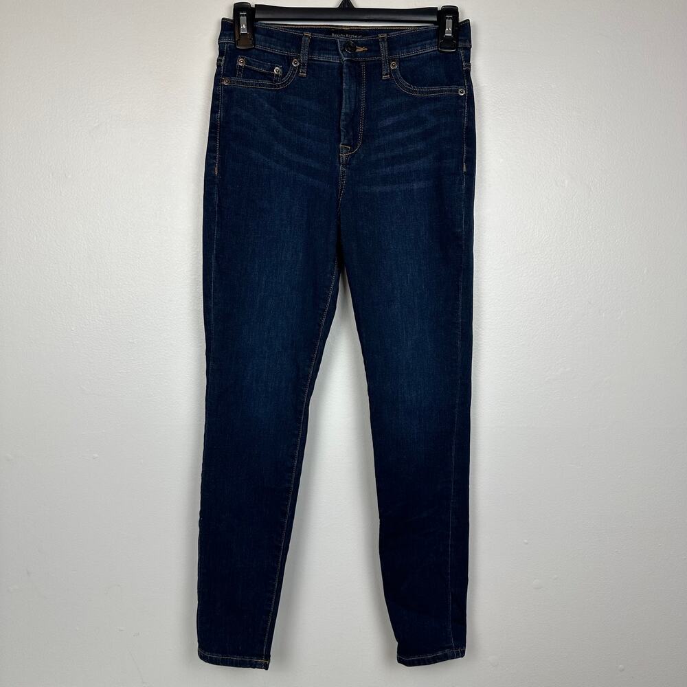 Banana Republic Womens High Rise Five-Pocket Dark Wash Blue Skinny Jeans 25, 0P